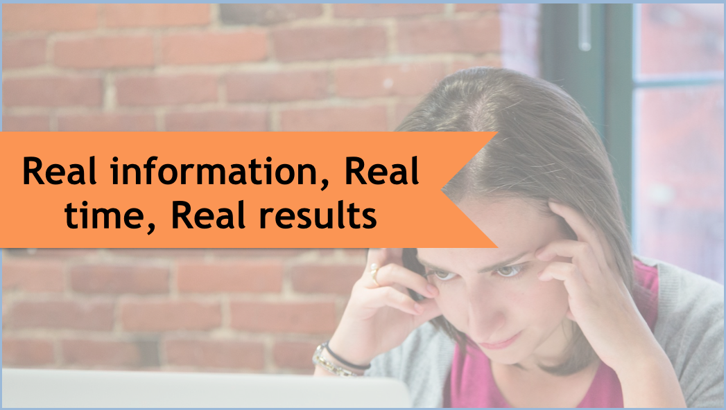 Real Information, Real Time, Real (Financial) Results